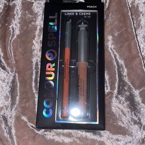 Colour Spell lip Set  Peach Liner and creme